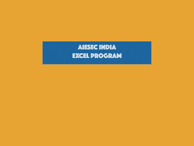 EXCEL Program 