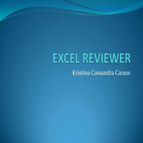 Excel Reviewer 2 caraos