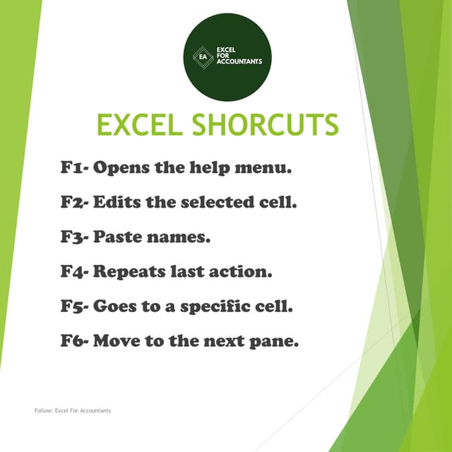 Excel shorcuts