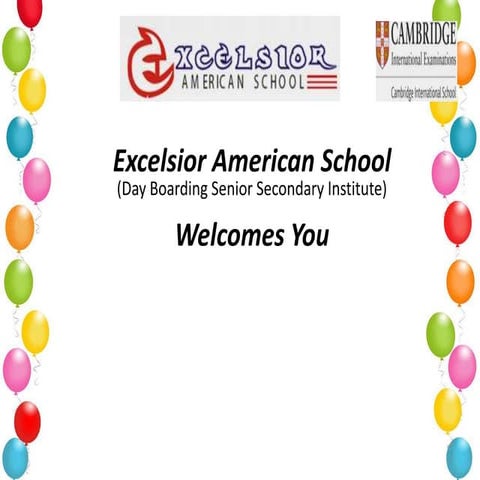 Excelsior american school  e brochure