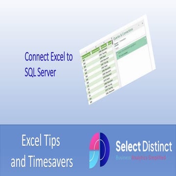 Excel Tips Connect to SQL Server.pptx