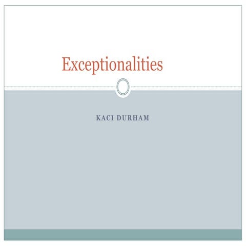 Excepionalities(fortech)