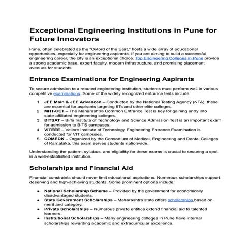 Exceptional Engineering Institutions in Pune for Future Innovators.pdf