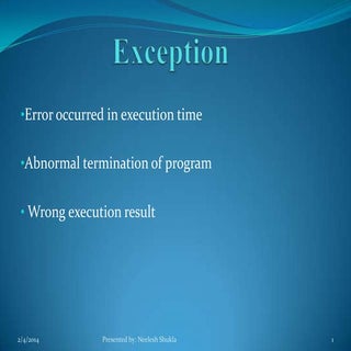 Exceptionhandelingin asp net