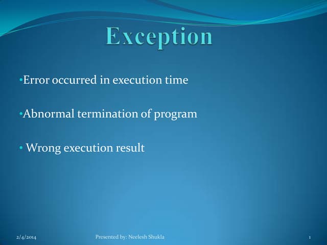 Exceptionhandelingin asp net