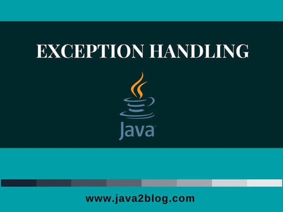 Presentation on-exception-handling | PPTX