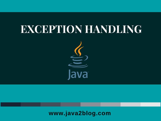 Exception Handling in Java
