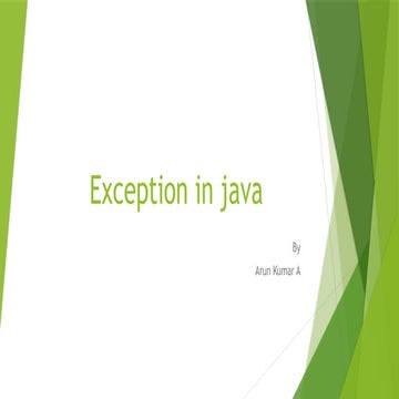 Exception in java to be presented to students.pptx