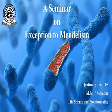 Exception To Mendelism