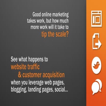 See what happens to website traffic & customer acquisition when you leverag...