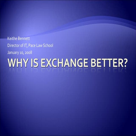 Exchange presentation