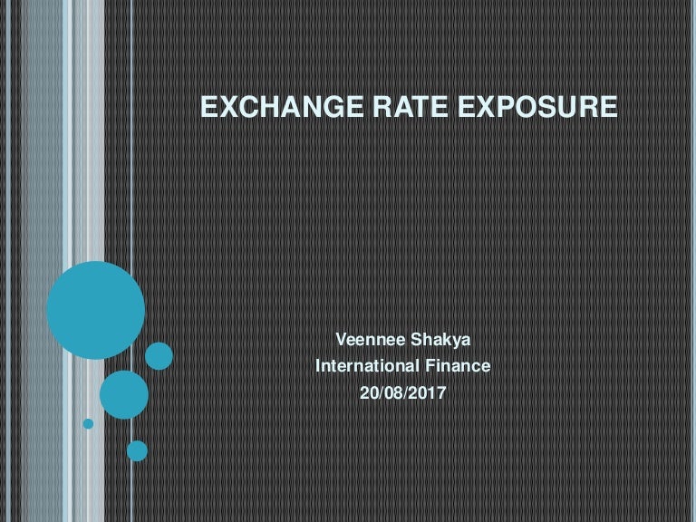 Exchange Rate Exposure jpy 