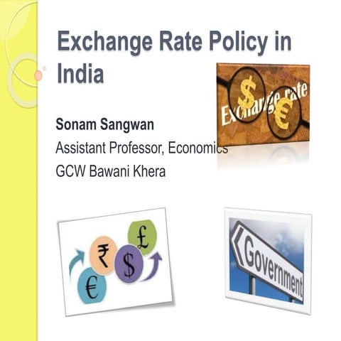 Exchange rate policy in india ppt