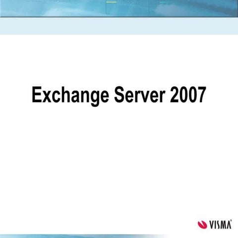 Exchange server 2007