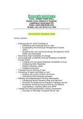 EXCHANGE SERVER 2008 Tools Online t...