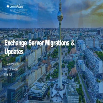 Exchange Server Migrations & Updates