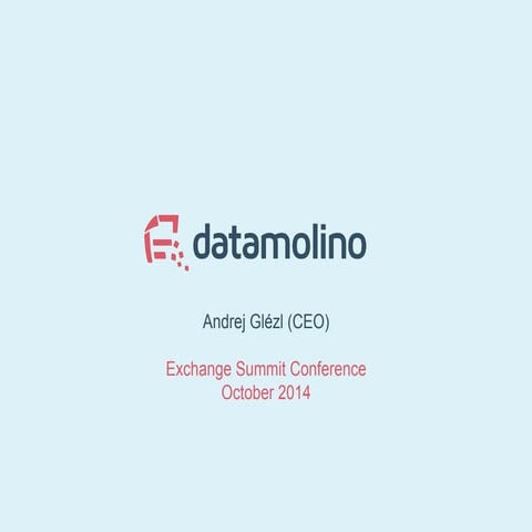 Datamolino , Saas at Datamolino