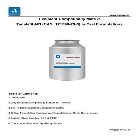 Solubility & Stability Profile-Tadalafil API.pdf