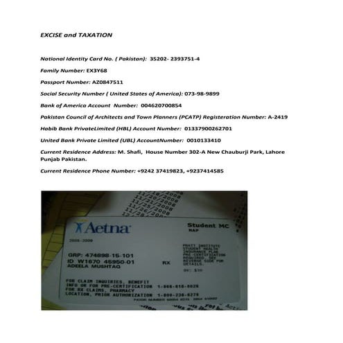 Excise and taxation | PDF
