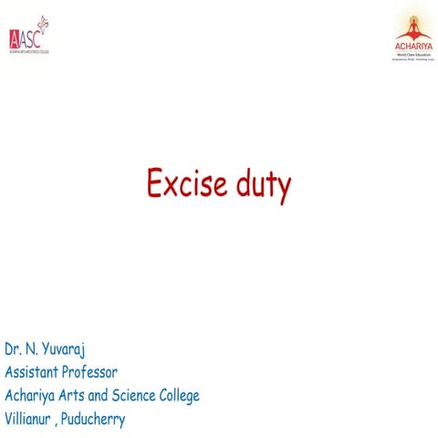 Excise duty