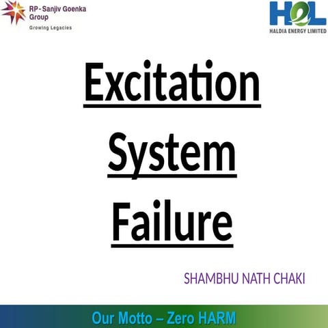 excitation system failure powerpoint presentation