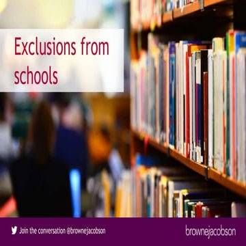 Exclusions: keeping you informed 