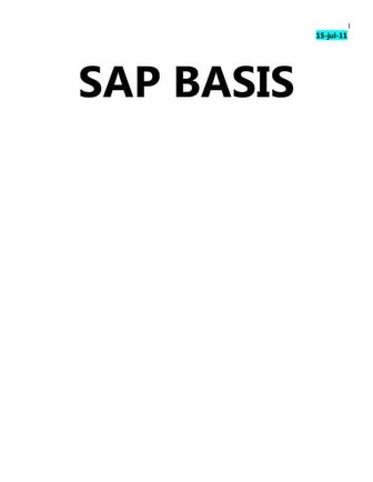 Exclusive SAP Basis Training Book | www.sapdocs.info