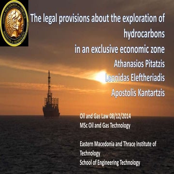 Exclusive economic zone and legal provisions