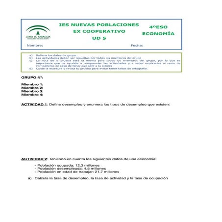 Ex cooperativo 1 bach ud 4 | PDF