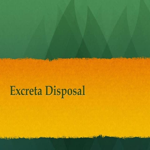 Excreta-Disposal. PSM. Environment and Health