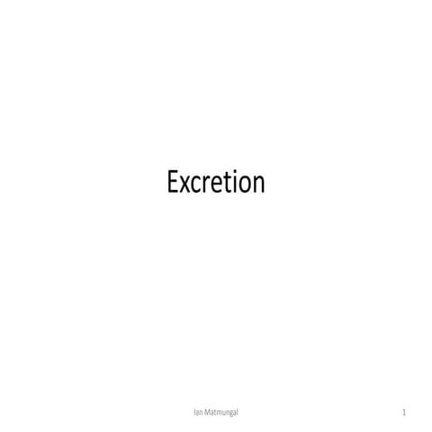 Excretion