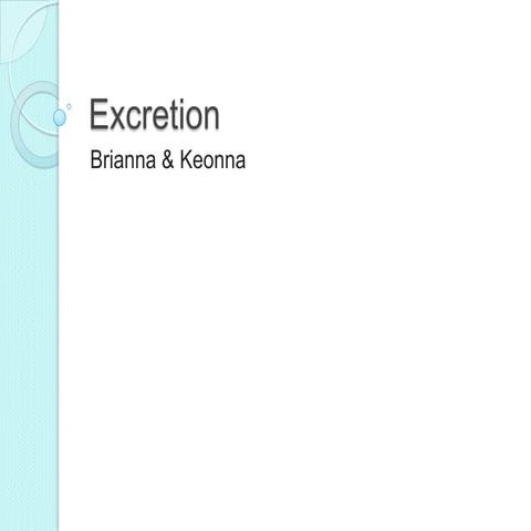 Excretion