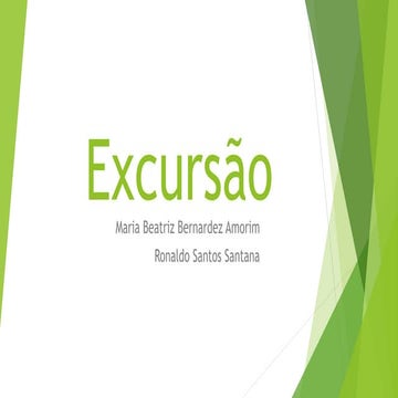 Como realizar uma Excursão/Estudo do Meio Interdisciplinar ...