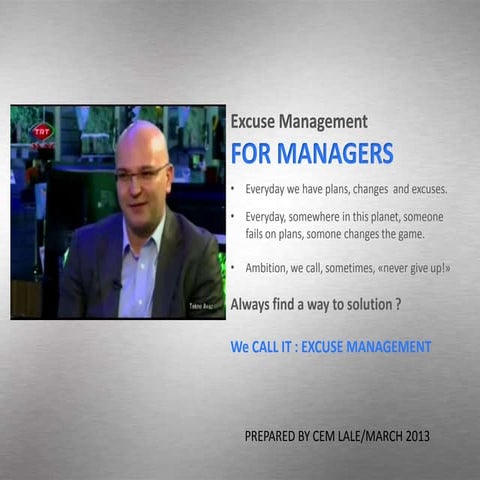 Excuse managementformanagers