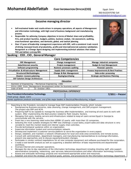 Excusive managing director