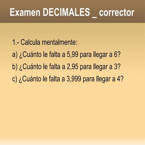 Ex decimales corrector