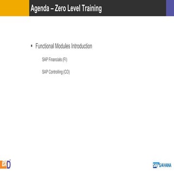 Exd fico zero level training
