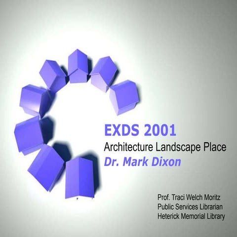 Exds 2001 architecture landscape place