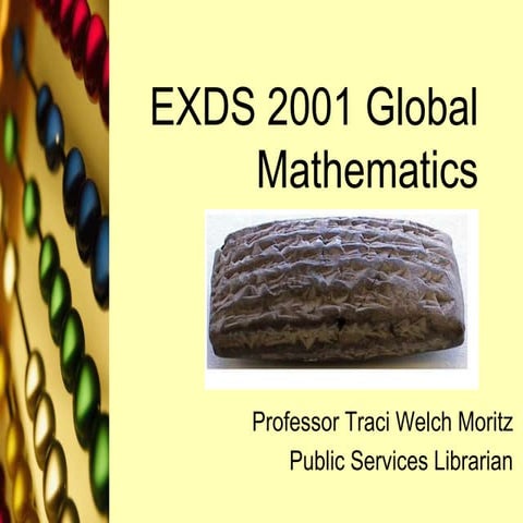 Exds 2001 global mathematics