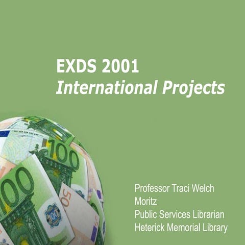 Exds 2001 international projects