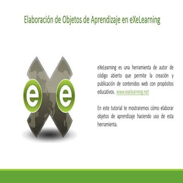 Tutorial básico de eXeLearning | PDF
