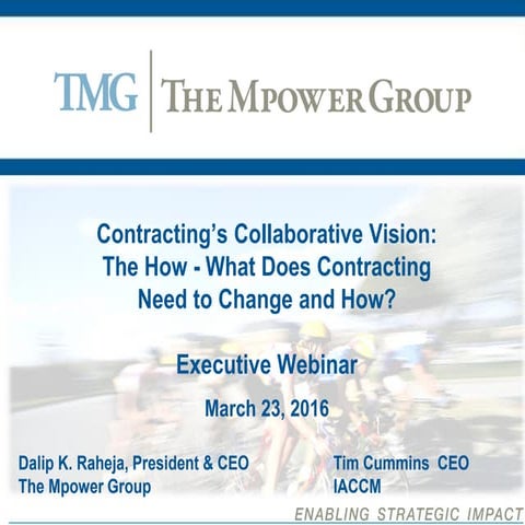 Executive Webinar- The How – What Does Contracting Need to Change and How?