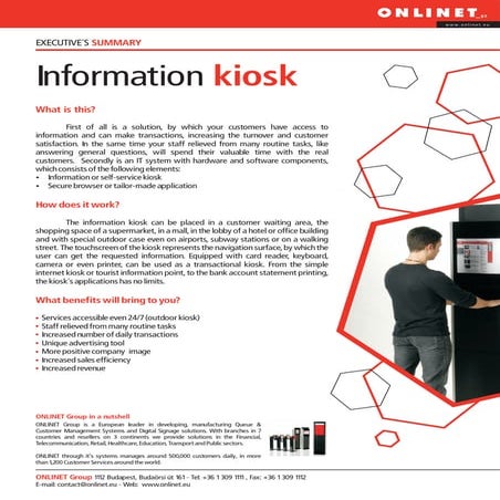 Revolutionizing Customer Experience through Kiosk Systems | PDF