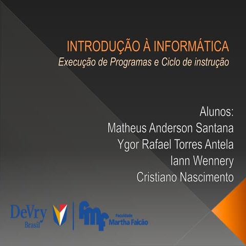 Execução de programas