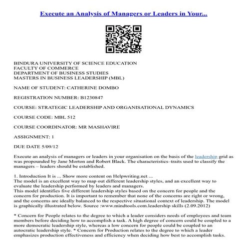 Management if Business IA (MOB) | DOCX