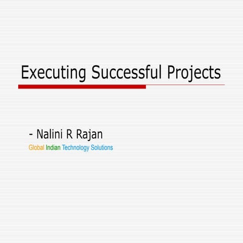Executing  Successful  Projects