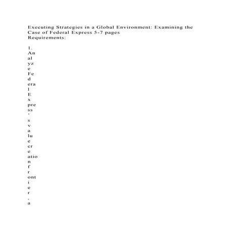 Executing Strategies in a Global Environment Examining the Case of .docx
