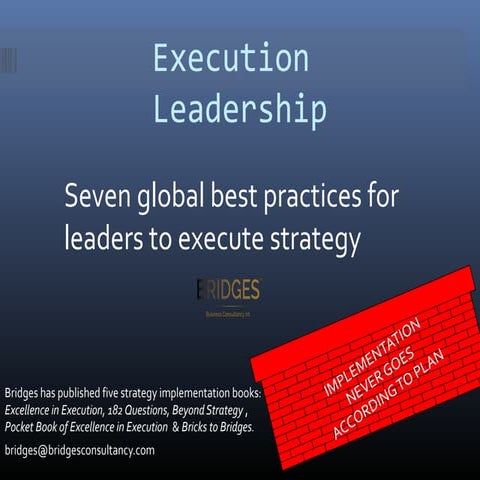 Execution Leadership mini eBook
