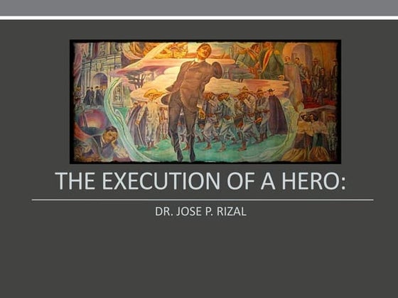 Rizal's martyrdom at bagumbayan | PPT