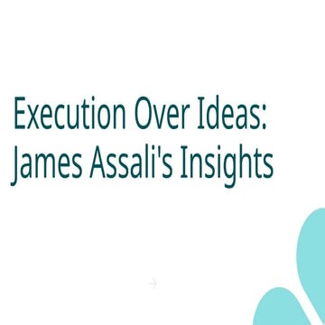 Execution Over Ideas: Turning Vision Into Real Business Results | PPTX